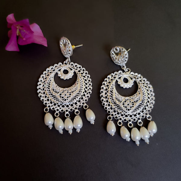 Silver plated Jhumka For Woman