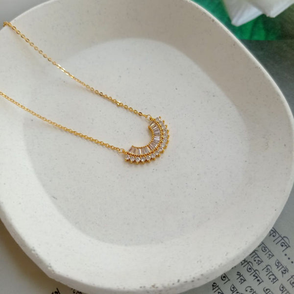 Gilded Opulence: Luxe 18K Gold-Plated Pendant