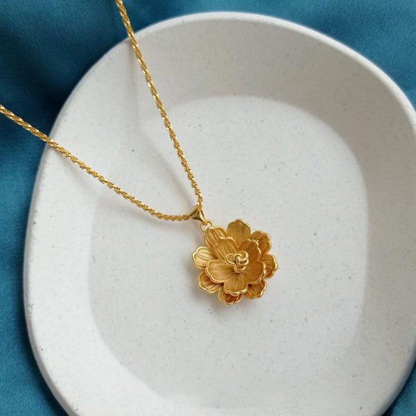 14K Gold-Plated Blossom Pendant 22 inch