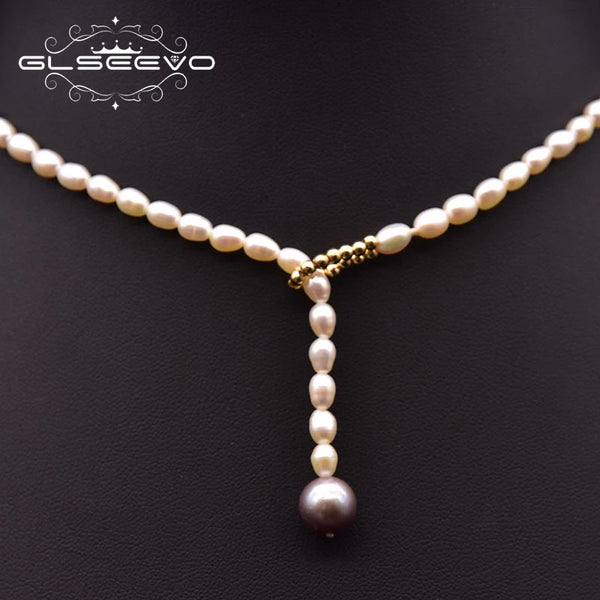 Pure Natural Freshwater Pearl Woman Necklace Simple Clavicle Necklace Birthday Engagement Luxury Jewelry Jewelry GN0293