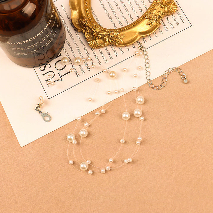 Simple Korean Style Pearl Clavicle Necklace