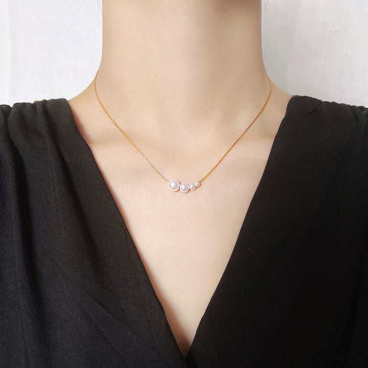 18K Gold-Plated Pearl Necklace