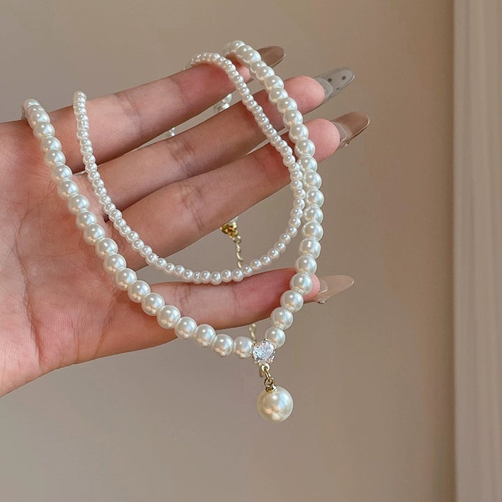 Women's Double-Glazed Pearl Necklace