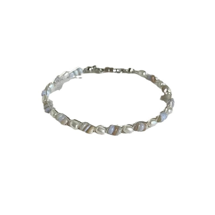 "Shellfish Girl" French romantic natural seashell pearl bracelet exquisite and high-value with skirt hand ornament gift