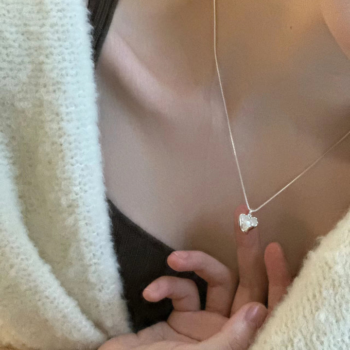 Girl's Love Pearl Necklace