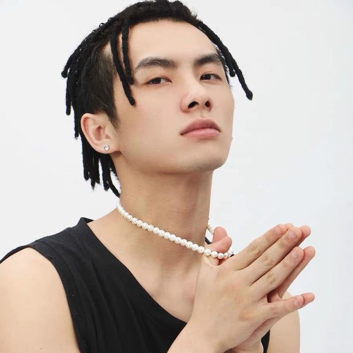 Men's Trendy Hip-Hop Pearl Necklace