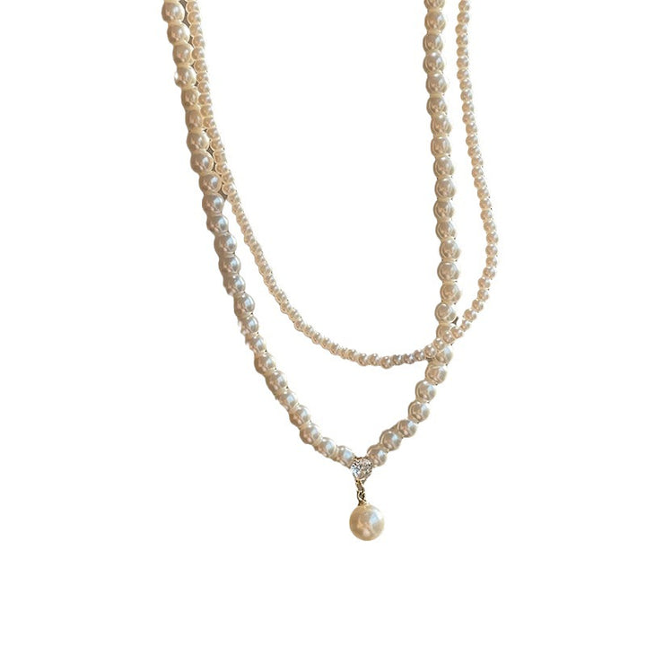 Women's Double-Glazed Pearl Necklace
