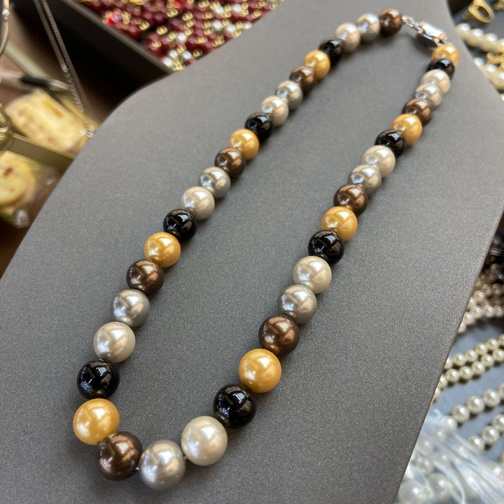 Women's Multicolored Elegant Pearl Necklace
