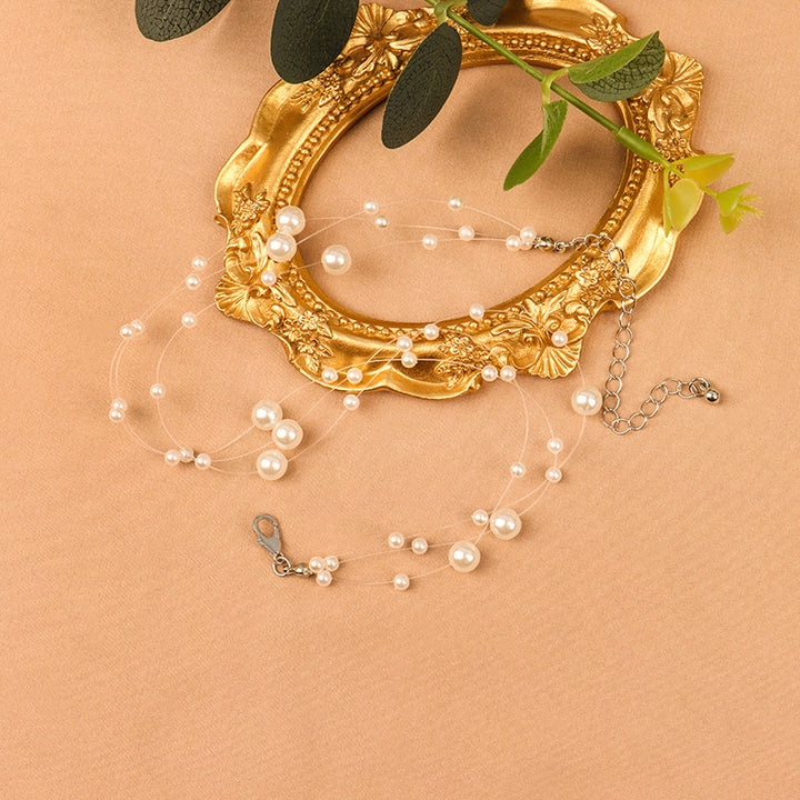 Simple Korean Style Pearl Clavicle Necklace