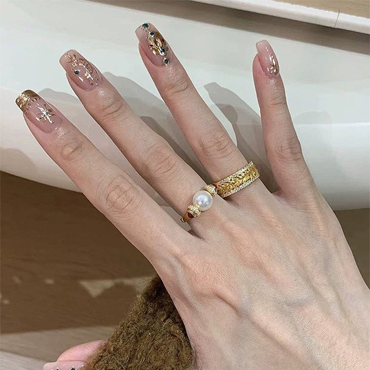 Women's Diamond & Pearl Fashion Ring