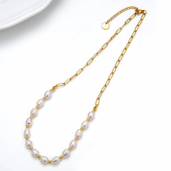 Vintage Necklace Natural Baroque Irregular Pearl Necklace Women's Jewelry