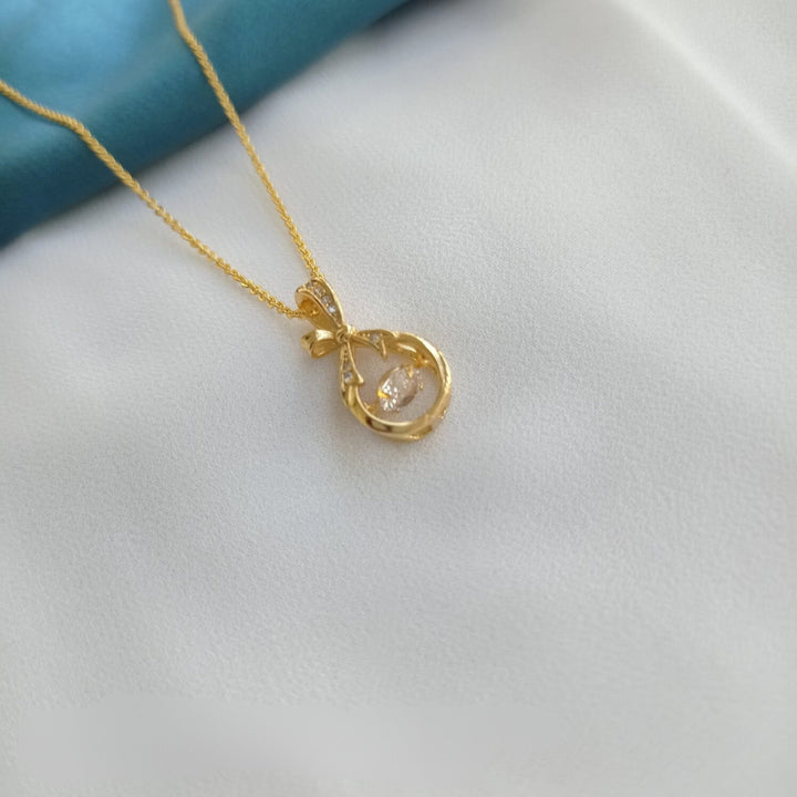 17" Gold Plated Pendant With Chain: Elegance Redefined - LeisFita.com