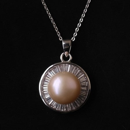 Fresh Water Pearl Zero Shape Ping Color Pearl Pendent