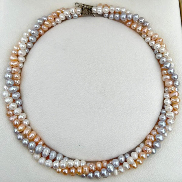 Cultured Freshwater Pearls Multi Strand Necklace