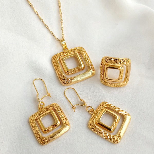 Xuping Golden Chain Glam Set