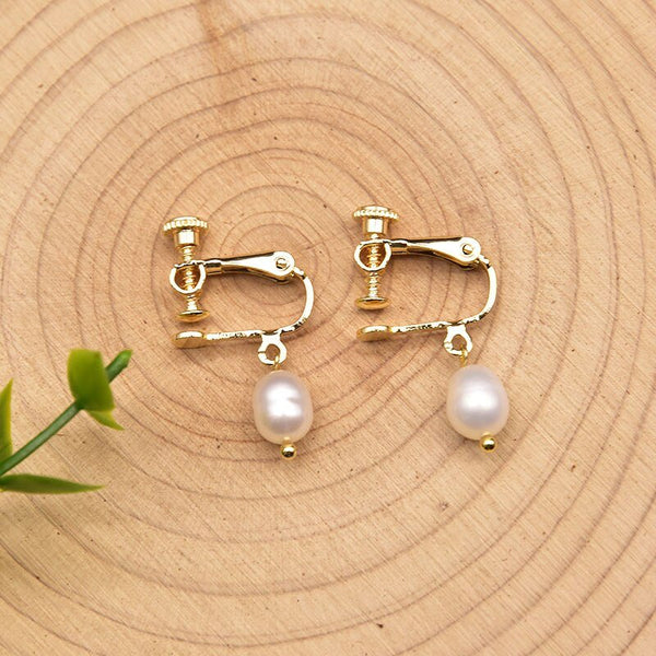 925 Silver Natural Pearl Drop Earrings Korean Fashion Women Plant Leaves Flower Tassel Dangle Earrings Fine Jewelry - LeisFita.com