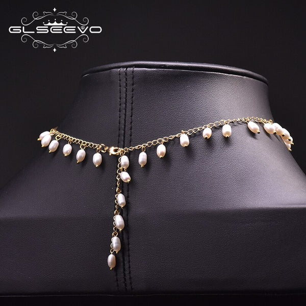 Natural Fresh Water PearlChoker Necklace For Women Wedding Engagement Gift  Fine Original Design Handmade Jewelry GN0185