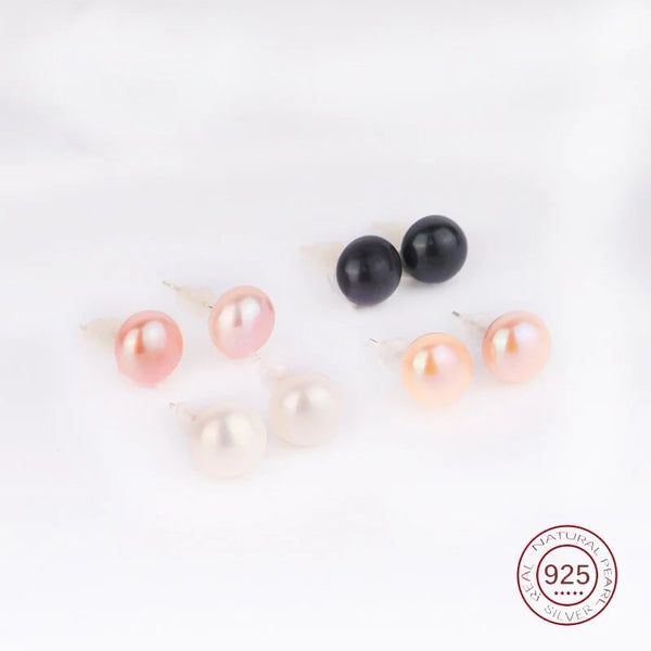 Natural Pearls Stud Earrings 1pair