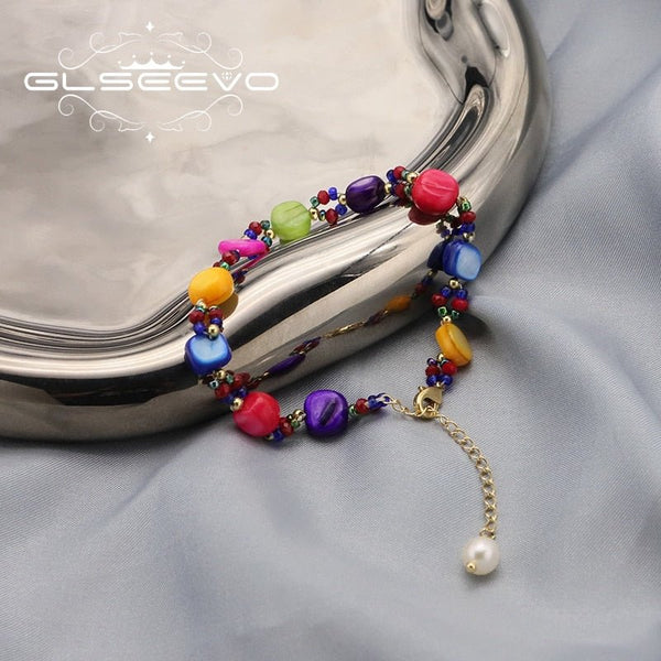 Colorful Candy Pearl pendant bracelet For Woman 2022 Korea New Design Fashion Popular Luxury Jewelry Party Banquet Gifts - LeisFita.com