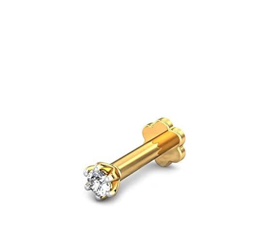 Diamond Nose Pin One Stone-3cn - LeisFita.com