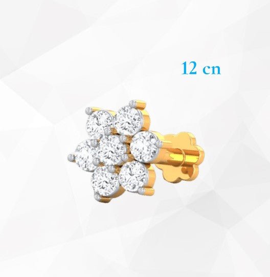 Diamond Nose Pin Seven Stone-12cn - LeisFita.com