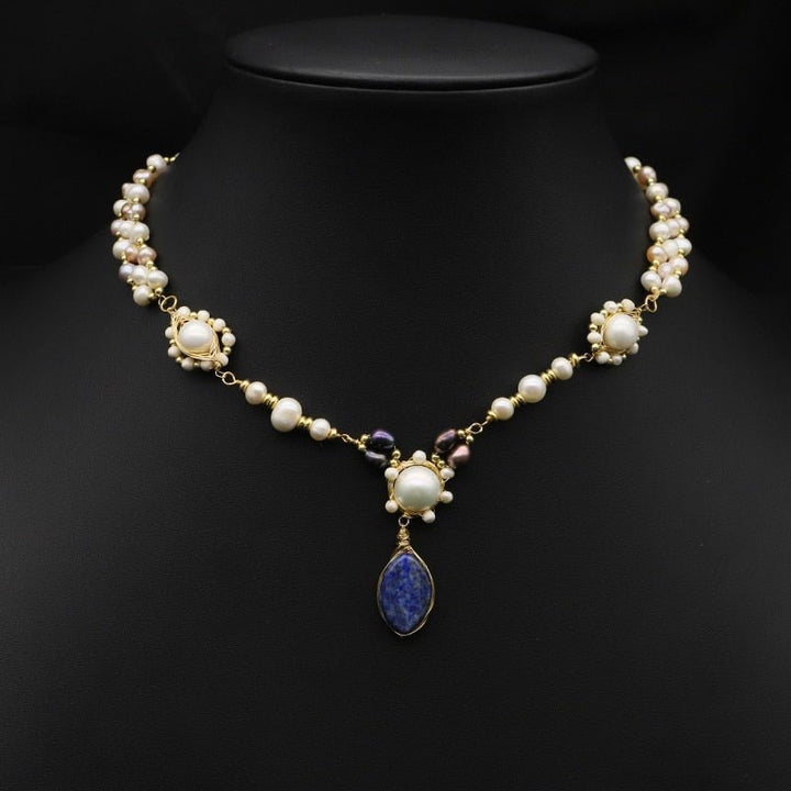 Flat Elk More Natural Pearls Long Chain Pendant Necklace New Design Luxury Fashion Popular Charm Jewelry Accessories - LeisFita.com