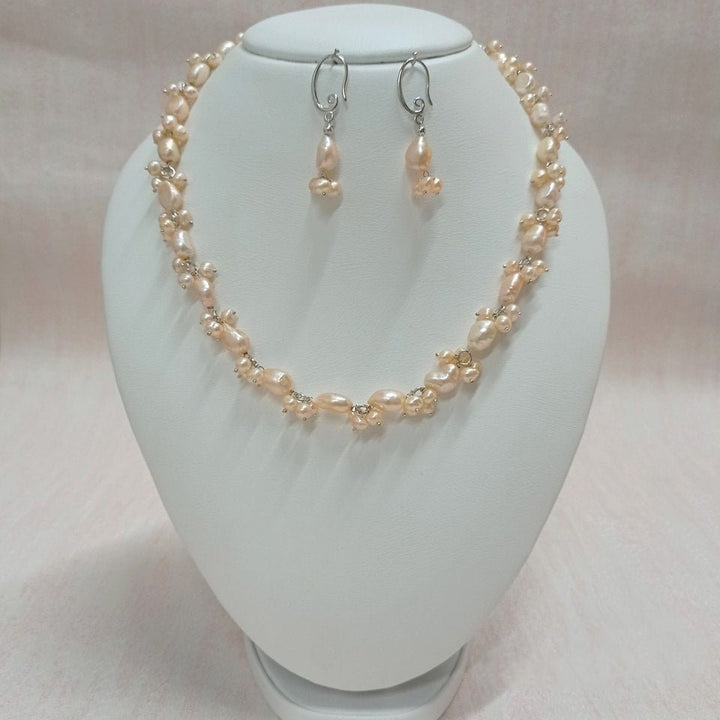 Fresh water pearl unique Stylish look Necklace Set - LeisFita.com