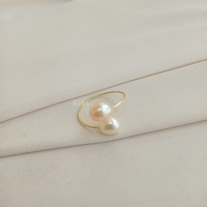 Freshwater Pearl Elegance: New Arrival Ring with a Twist - LeisFita.com